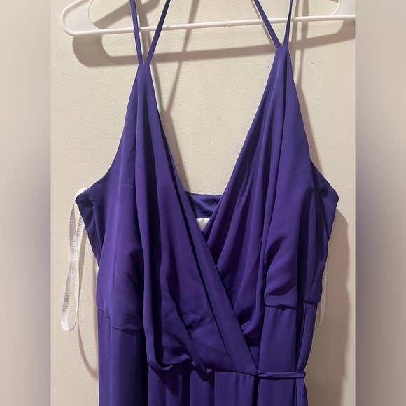 Plum David’s Bridal Wrap Dress - Picture 4 of 5